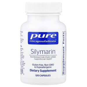 Pure Encapsulations, силимарин, 120 капсул (250 мг в 1 капсуле)
