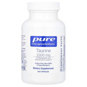Pure Encapsulations, таурин, 1000 мг, 120 капсул