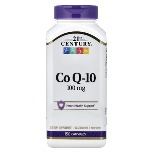 21st Century, коэнзим Q10, 100 мг, 150 капсул