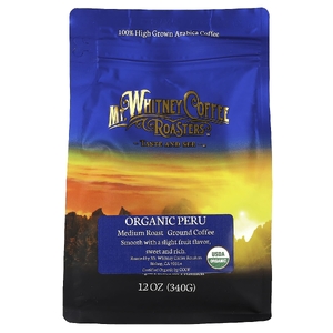 Mt. Whitney Coffee Roasters, органический кофе из Перу, молотый кофе, средней обжарки, 340 г (12 унций)