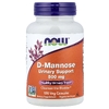 NOW Foods, D-манноза, 500 мг, 120 растительных капсул