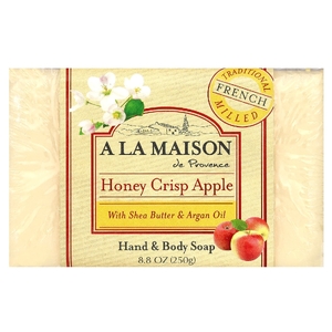 A La Maison de Provence, кусковое мыло для рук и тела, с медом и яблоком, 250 г (8,8 унции) (Товар снят с продажи) 