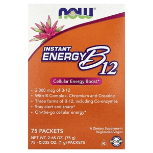 NOW Foods, комплекс витаминов группы В, 75 пакетиков, по 1 г (0,035 унции)