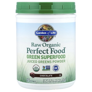 Garden of Life, Raw Organic Perfect Food®, зеленый суперфуд, со вкусом шоколада, 570 г (1 фунт 4,1 унции)