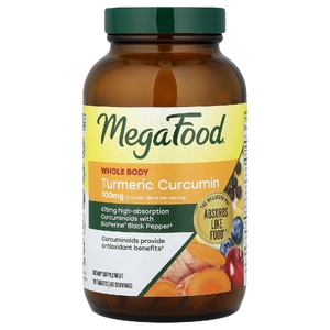 MegaFood, куркумин из куркумы, для всего организма, 120 таблеток