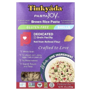 Tinkyada, PastaJoy Ready, макароны из коричневого риса в виде ракушек, 16 унций (454 г)