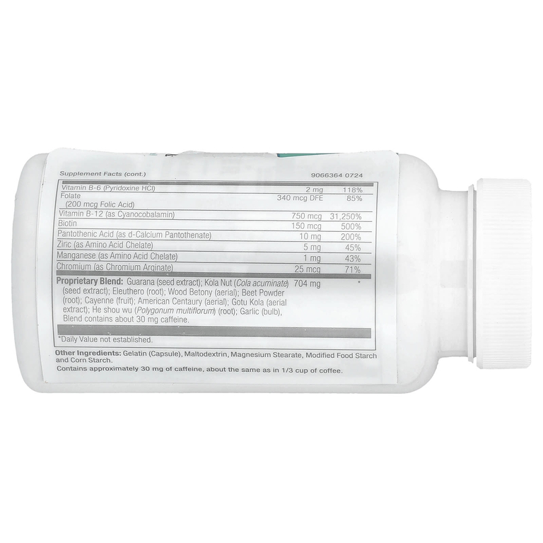 Natural Balance, бодрящие травы и витамины, 60 капсул