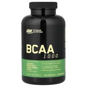 Optimum Nutrition, аминокислоты с разветвлённой цепью, 200 капсул (500 мг в 1 капсуле)