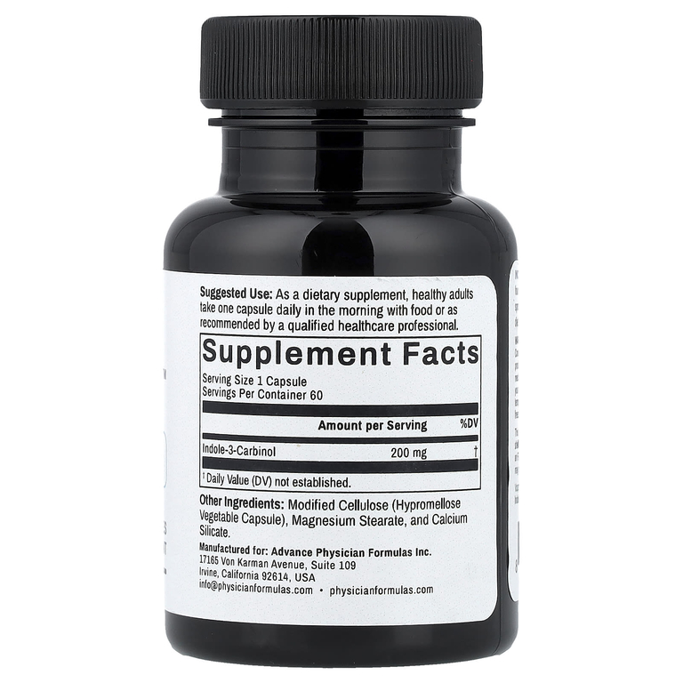 Advance Physician Formulas, индол-3-карбинол, 200 мг, 60 капсул