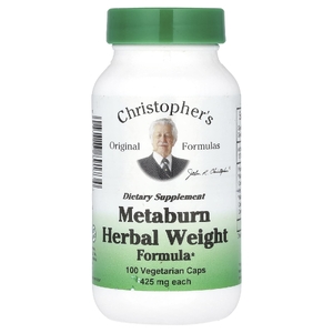 Christopher's Original Formulas, травяная формула для снижения веса, 100 вегетарианских капсул