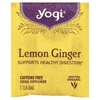 Yogi Tea, лимон и имбирь, без кофеина, 16 чайных пакетиков, 36 г (1,27 унции)
