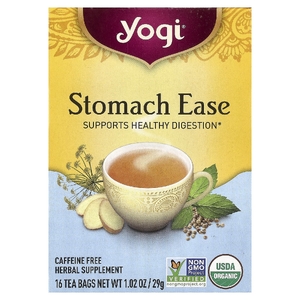 Yogi Tea, чай для уменьшения дискомфорта ЖКТ без кофеина, 16 чайных пакетиков, 29 г (1,02 унции)