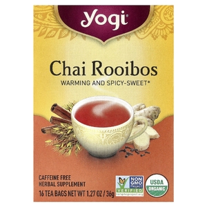 Yogi Tea, чай ройбуш, без кофеина, 16 чайных пакетиков, 36 г (1,27 унции)