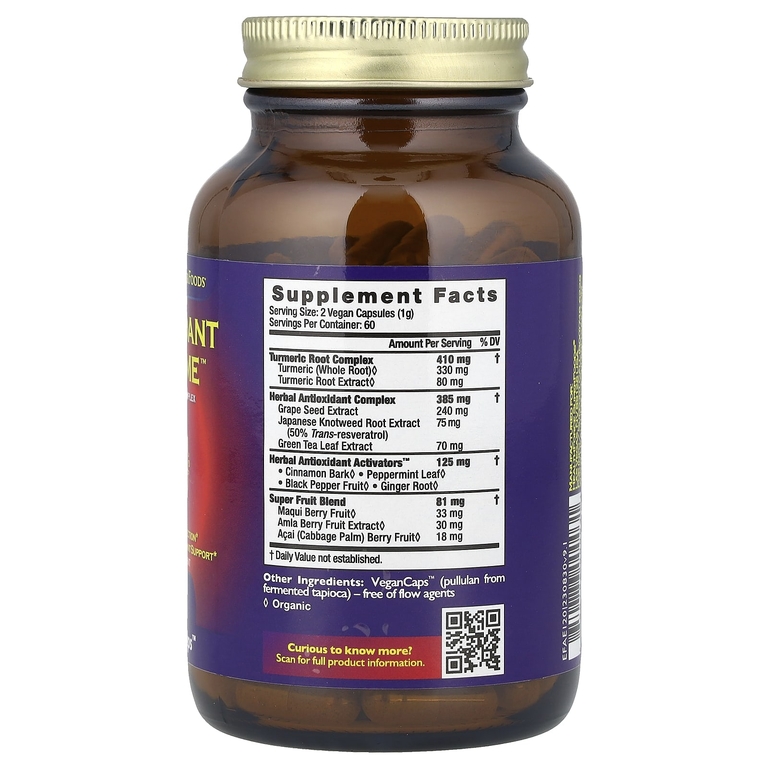 HealthForce Superfoods, комплекс антиоксидантов, версия 9.1, 120 веганских капсул
