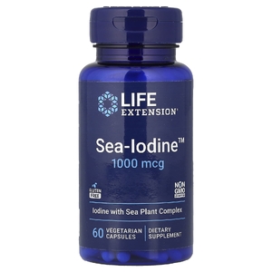 Life Extension, Йод, 60 вегетарианских капсул