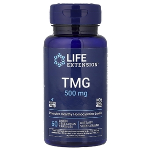 Life Extension, ТМГ, 500 мг, 60 вегетарианских капсул с жидкостью