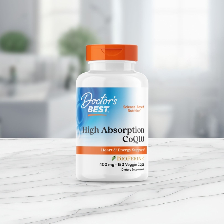 Doctor's Best, легкоусвояемый коэнзим Q10, 180 растительных капсул