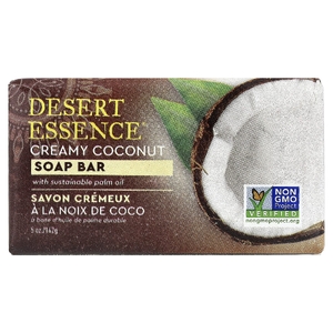 Desert Essence, Мыло, кремовый кокос, 5 унций (142 г)
