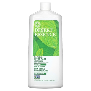 Desert Essence, ополаскиватель для полости рта, с маслом чайного дерева, мята, 473 мл (16 жидк. унций)