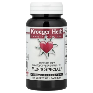 Kroeger Herb Co, Поддержка здоровья мужских репродуктивных органов, 100 вегетарианских капсул