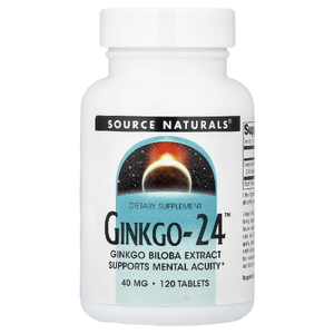 Source Naturals, Экстракт гинкго билоба, 40 мг, 120 таблеток