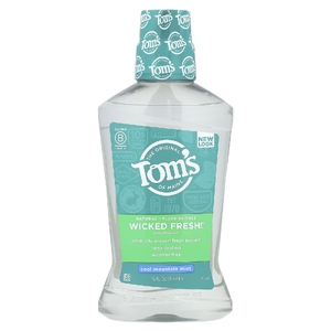 Tom's of Maine, жидкость для полоскания полости рта, без спирта, прохладная горная мята, 473 мл (16 жидк. унц.)
