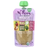 Plum Organics, Mighty Food Group, смесь для малышей, клубника, банан и греческий йогурт, овсянка и кудрявая капуста, 113 г (4 унции) (Товар снят с продажи) 