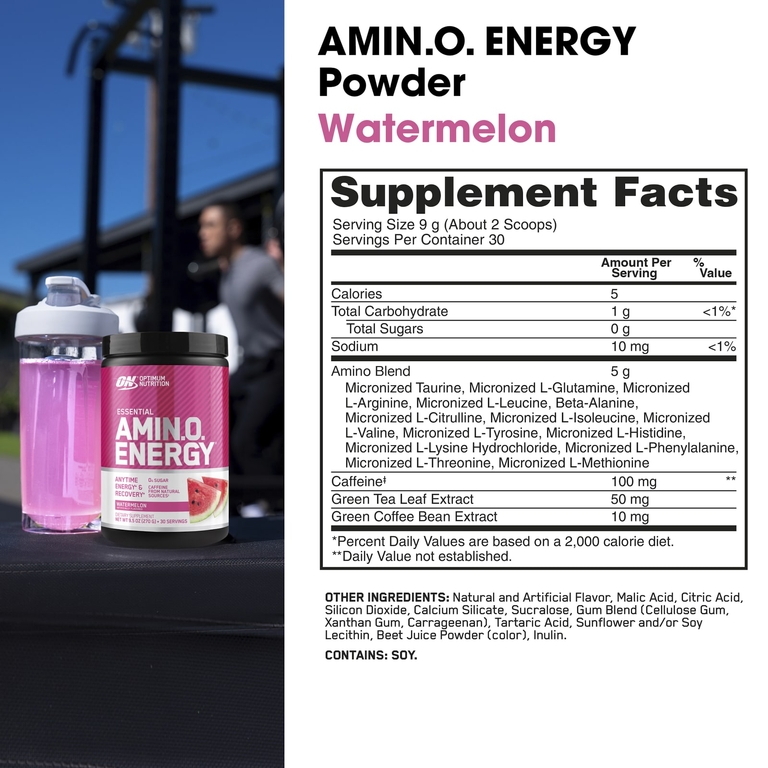 Optimum Nutrition, аминокислоты, арбуз, 270 г (9,5 унции)