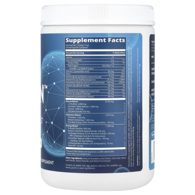 MRM Nutrition, предтренировочная добавка, клубника и киви, 350 г (12,3 унции)