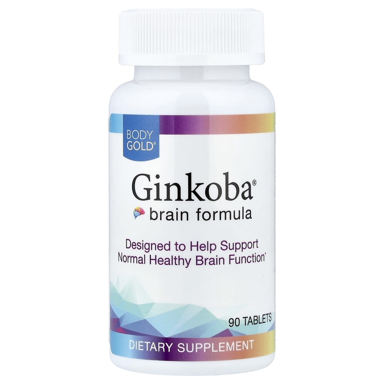 BodyGold, Ginkoba® Brain Formula, 90 таблеток (40 мг в 1 таблетке)
