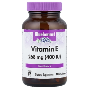 Bluebonnet Nutrition, витамин E, 268 мг (400 МЕ), 100 капсул