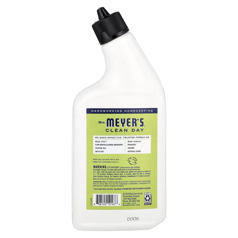 Mrs. Meyers Clean Day, средство для очищения унитаза, лимонная вербена, 710 мл (24 жидк. унции)