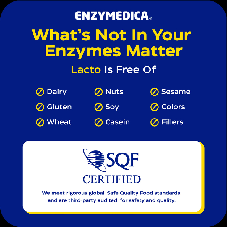 Enzymedica, комплекс пищеварительных ферментов для расщепления молочных продуктов, 30 капсул