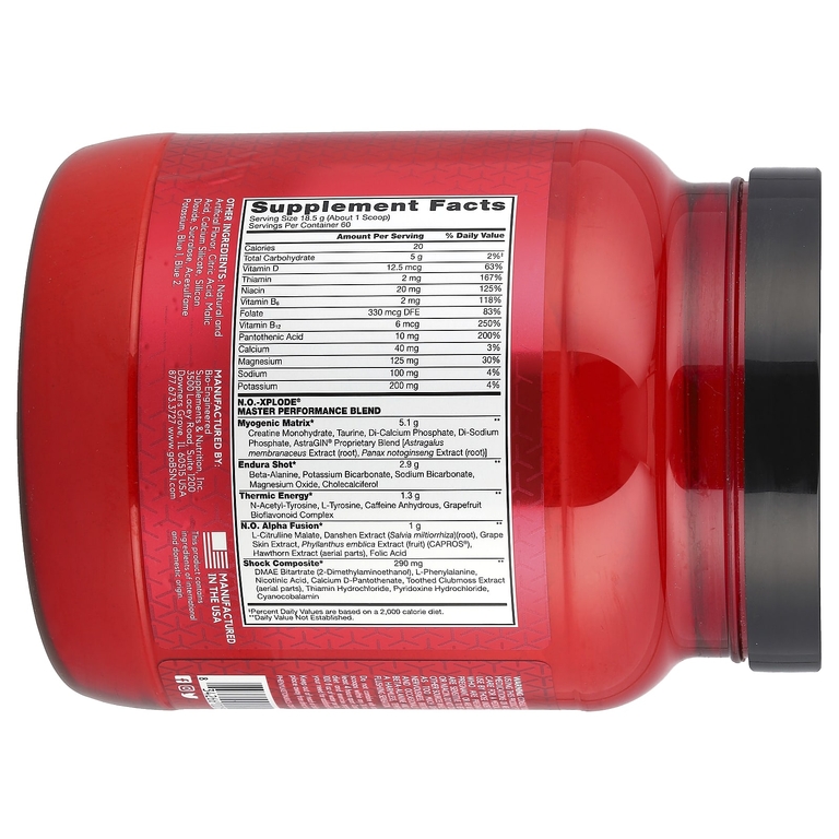 BSN, предтренировочный комплекс, со вкусом голубой малины, 1,11 кг (2,45 фунта)