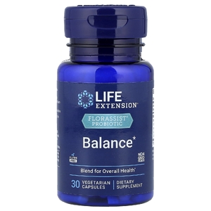 Life Extension, комплекс пробиотиков, баланс, 30 вегетарианских капсул