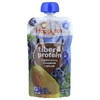 Happy Family Organics, клетчатка и протеин, пюре для детей от 2 лет, органические груши, голубика и шпинат, 113 г (4 унции)
