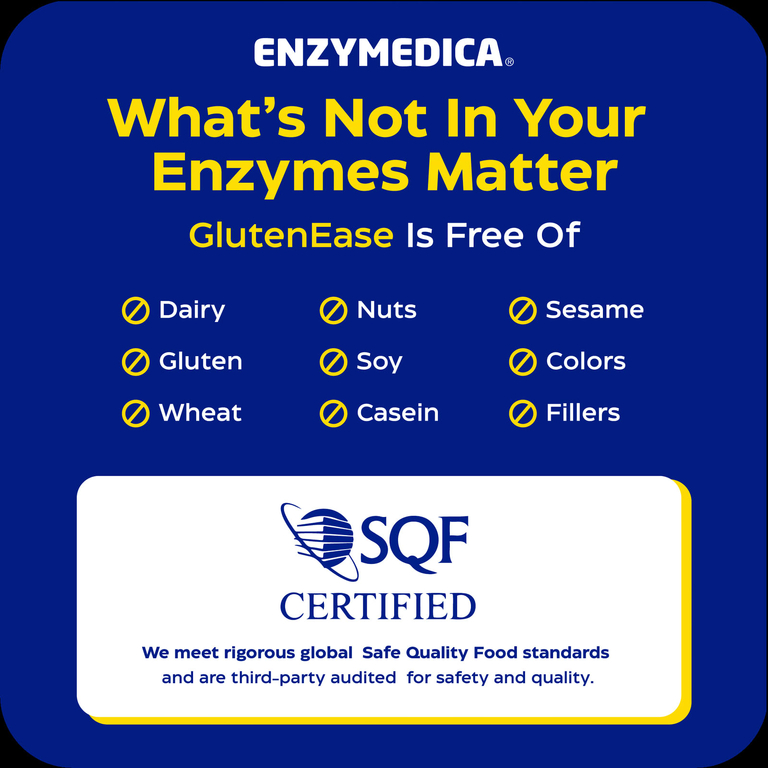 Enzymedica, комплекс с пищеварительными ферментами для улучшения переваривания хлеба, макарон, злаков, 60 капсул