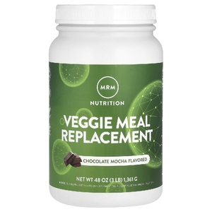MRM Nutrition, растительный заменитель пищи, со вкусом шоколада и мокко, 1361 г (3 фунта)