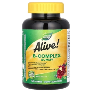 Nature's Way, комплекс витаминов группы B, со вкусом манго, 60 жевательных таблеток
