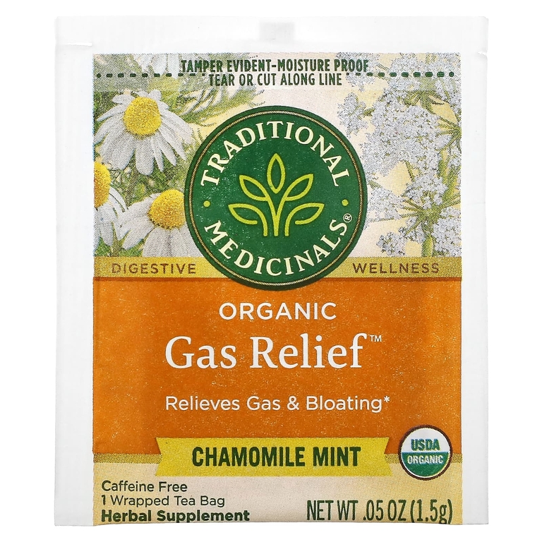 Traditional Medicinals, ромашка и мята, без кофеина, 16 упакованных чайных пакетиков, 24 г (0,85 унции)