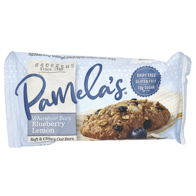 Pamela's Products, батончики с голубикой и лимоном, 5 батончиков по 40 г (1,41 унции)
