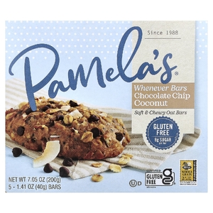 Pamela's Products, Когда-либо батончики, батончики с шоколадной крошкой и кокосом, 5 батончиков по 40 г (1,41 унции)