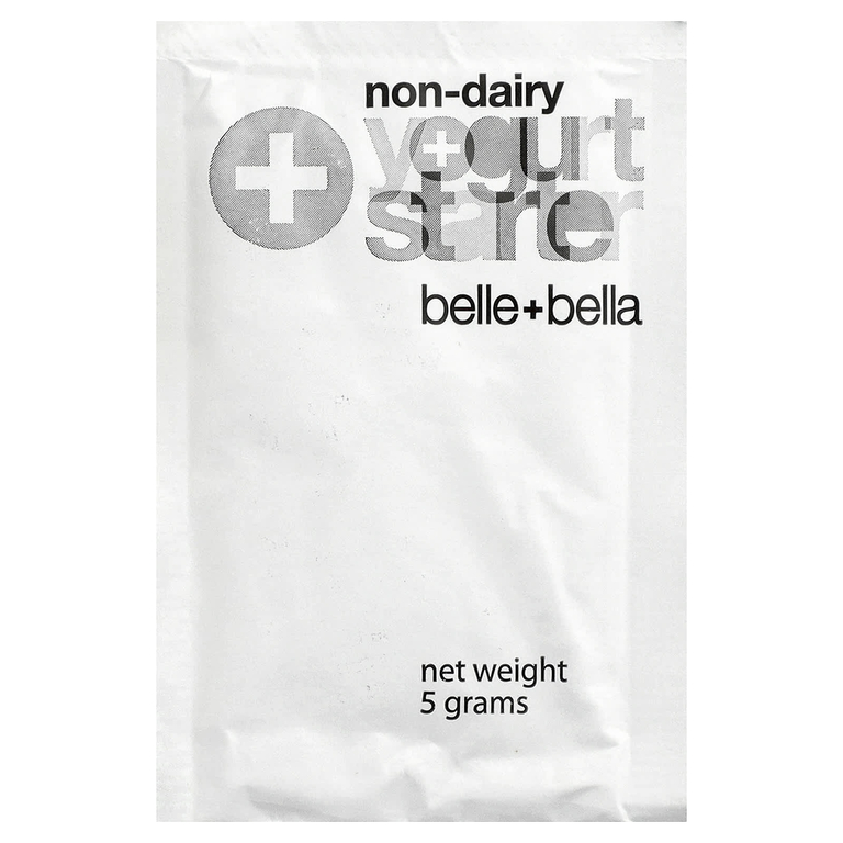Belle+Bella, Безмолочная закваска для йогурта, 4 пакетика по 5 г
