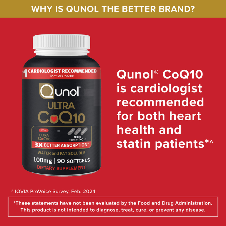 Qunol, Коэнзим Q10, 60 желатиновых капсул