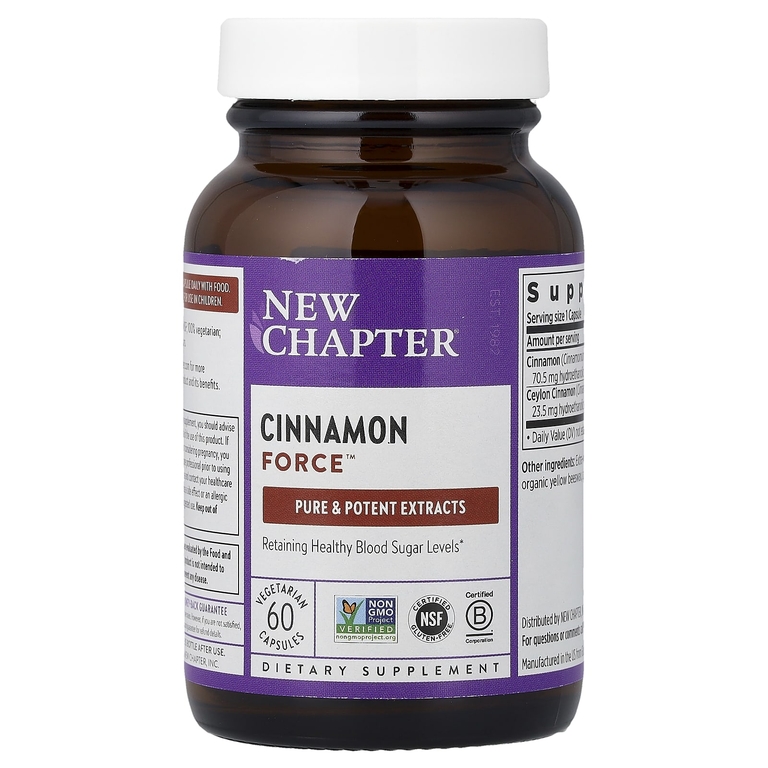New Chapter, Cinnamon Force™, 60 вегетарианских капсул