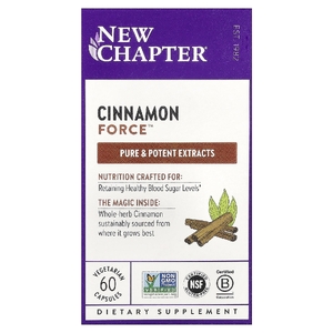 New Chapter, Cinnamon Force™, 60 вегетарианских капсул
