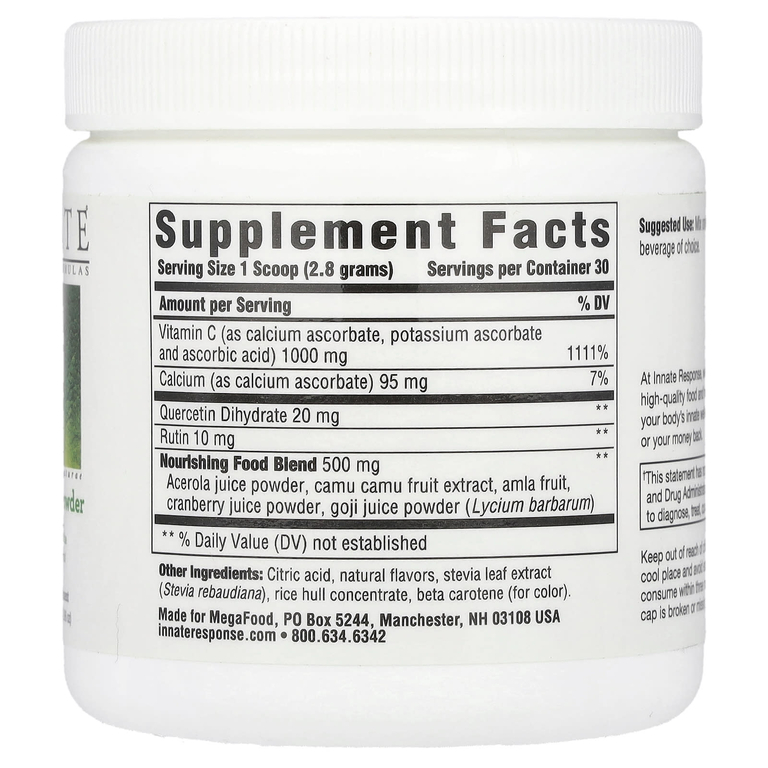 Innate Response Formulas, C Complete, смесь для поддержки иммунитета с витамином С в порошке, 84 г (2,96 унции)