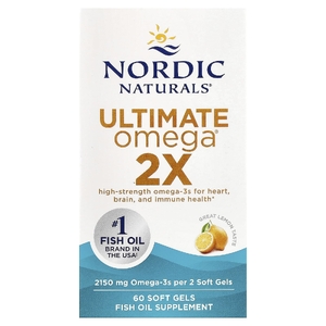 Nordic Naturals, омега-3, со вкусом лимона, 2150 мг, 60 желатиновых капсул (1075 мг в 1 капсуле)