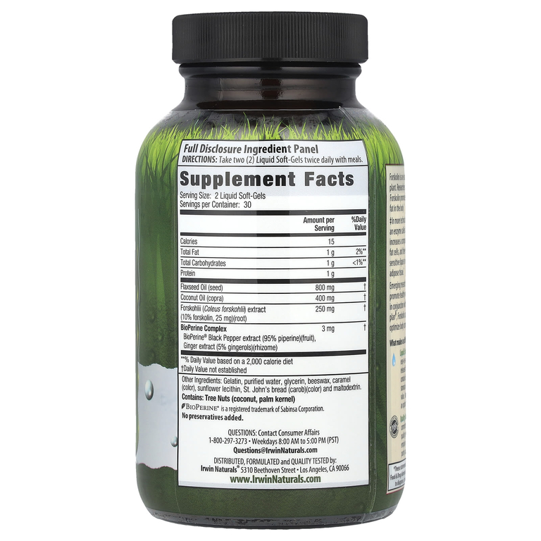 Irwin Naturals, Снижение жировой массы, 60 желатиновых капсул с жидким содержимым