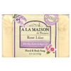 A La Maison de Provence, кусковое мыло для рук и тела, роза и сирень, 250 г (8,8 унции) (Товар снят с продажи) 